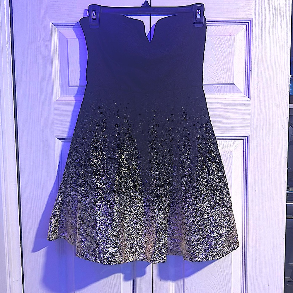 Black fitted dress